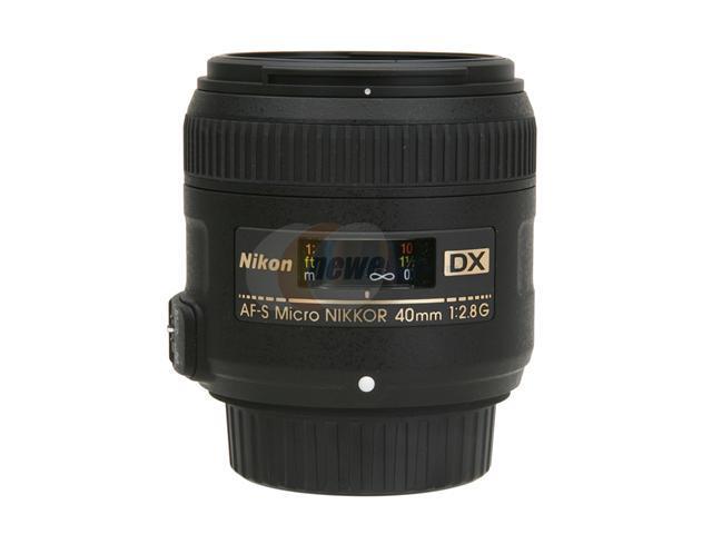 Nikon 2200 SLR Lenses AF-S DX Micro-NIKKOR 40mm f/2.8G Lens Black