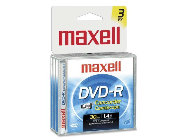 maxell 567622 Camcorder DVD-R Jewel Case 3PK