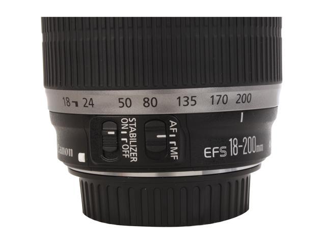 Canon EF-S 18-200mm f/3.5-5.6 IS Standard Zoom Lens - Newegg.com