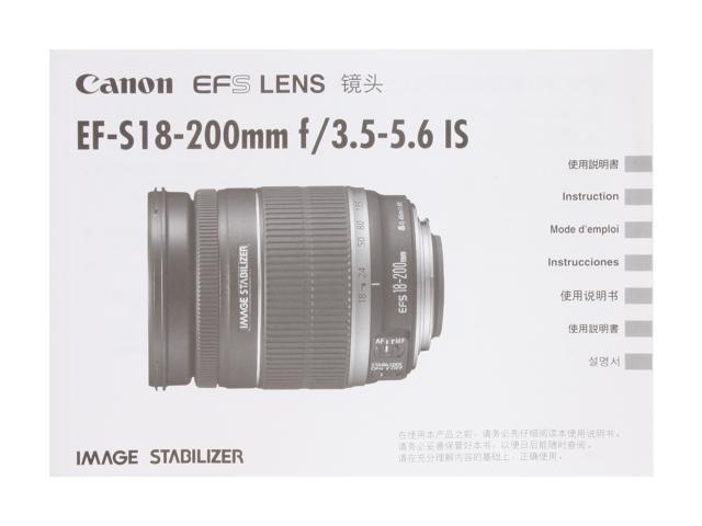 Canon EF-S 18-200mm f/3.5-5.6 IS Standard Zoom Lens