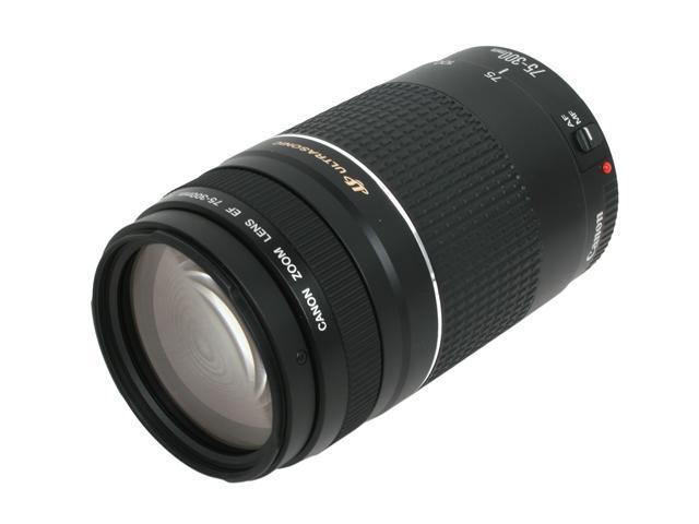 Canon Ef 75 300mm F 4 5 6 Iii Usm Slr Lenses Telephoto Zoom Lens Black Newegg Com