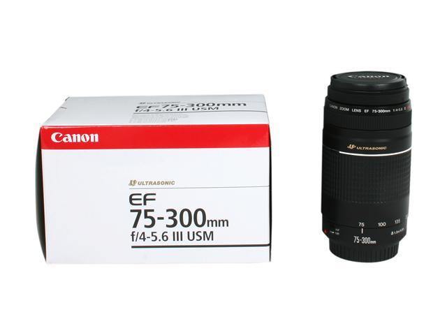 Canon Ef 75 300mm F 4 5 6 Iii Usm Slr Lenses Telephoto Zoom Lens Black Newegg Com