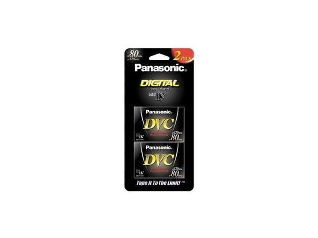 Panasonic AY-DVM80XJ2 2-Pack Professional Quality 80-minute DVC Mini DV Tape - Blister Pack