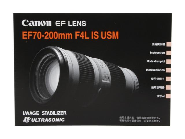 Canon 1258b002 Slr Lenses Ef 70 0mm F 4l Is Usm Telephoto Zoom Lens Black Newegg Com