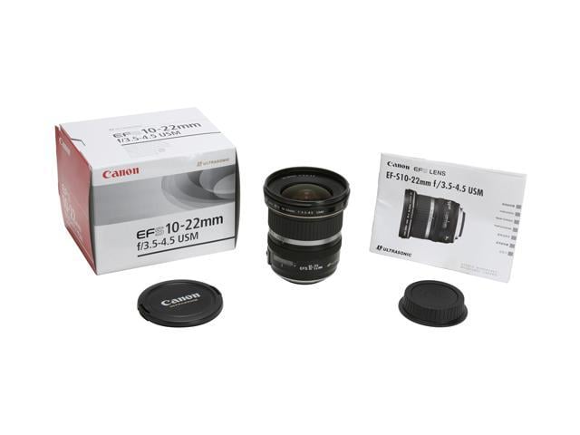 Canon 9518a002 Slr Lenses Ef S 10 22mm F 3 5 4 5 Usm Ultra Wide Zoom Lens Black Newegg Com