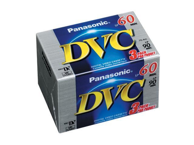 Panasonic AYDVM60EJ3P Mini-DV Tape - 3 Pack
