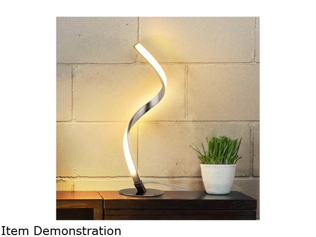 Albrillo Spiral Design LED Table Lamp - Dimmable Desk Lamp Touch Button, Warm White 3000K Bedside Lamps of Stainless Steel, 1.5m Cable, 5W 450LM Nightstand Lamps, for Bedroom, Office, Living Room