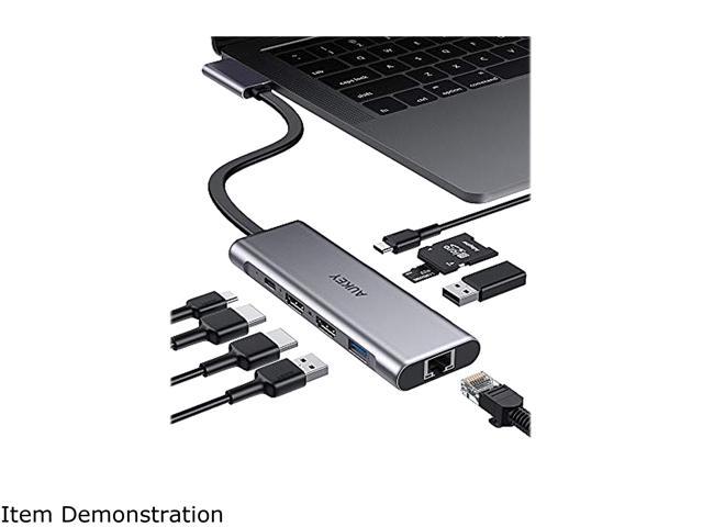 Micro SD / TF Kartenlesegerät USB Typ C 3.0 Unterstützt Google Pixel - Schwarz USB-C OTG Smartphones usw MacBook Pro 2017 / 2016 AUKEY USB C Kartenleser 2 Steckplätze SD Karte 