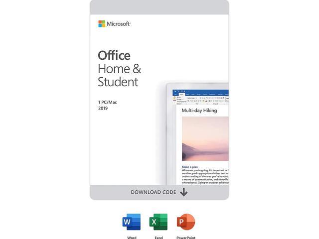 Microsoft Office Home & Student 2019 | One time purchase, 1 device | Windows 10 PC/Mac Download