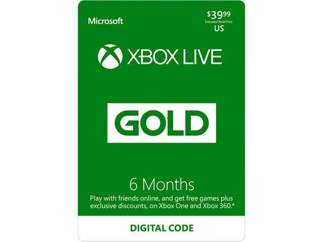 Xbox LIVE 6 Month Gold Membership US 
