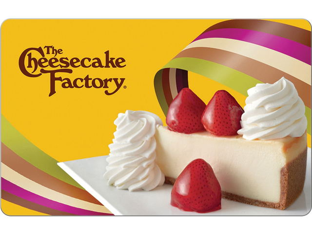 The Cheesecake Factory $200 Gift Card (Email Delivery)