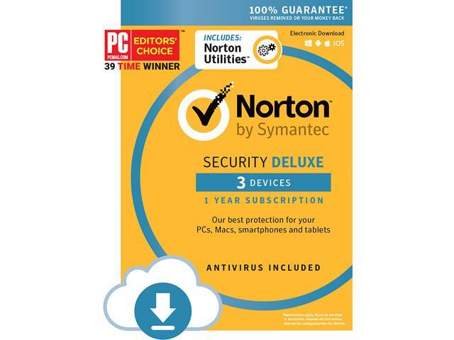 Symantec Norton Security - 3 Device + Utilities Bundle - Download