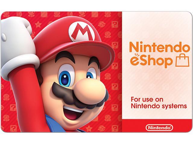 Nintendo Eshop 20 Gift Cards Email Delivery Newegg Com