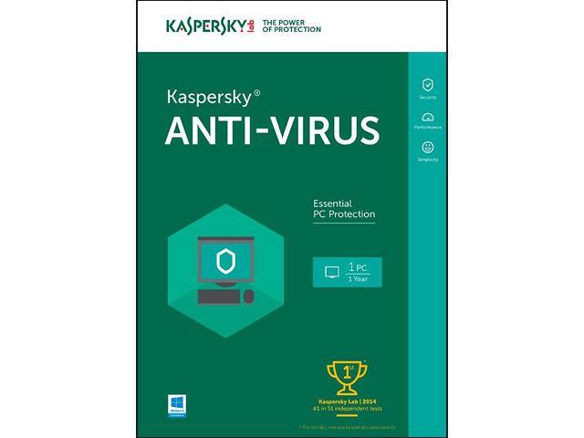 Kaspersky Anti-Virus 2016 - 1 PC (Key Card)