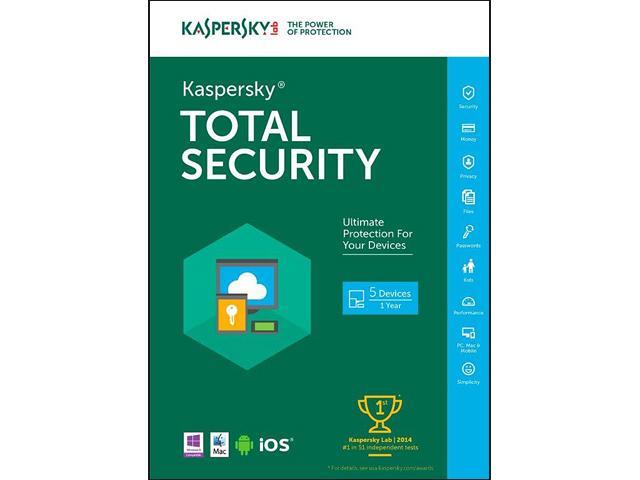 Kaspersky Total Security 2016 - 5 PCs (Key Card)