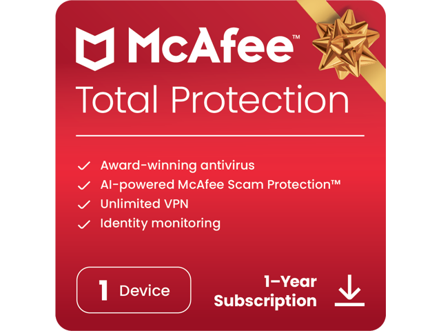 Mcafee Total Protection 2024 Unlimited Vpn Password Manager Dark