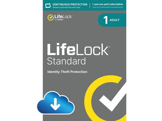 Norton LifeLock Standard Identity Theft Protection, Individual Plan, 1 Year Auto-Renewing Subscription [Dowload]