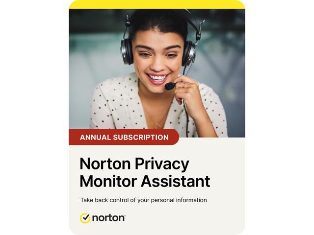 Norton Privacy Monitor Assistant, Annual Subscription with Auto Renewal – Find and request removal of your info from people search sites [Download]