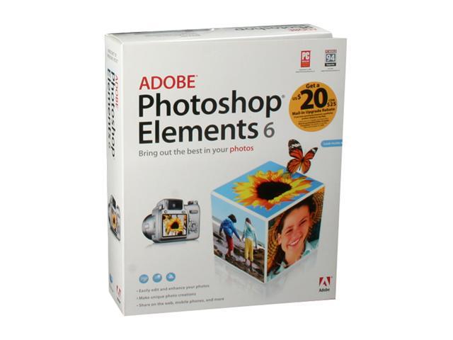 Adobe Photoshop Elements 6 0 Windows Software Newegg Com