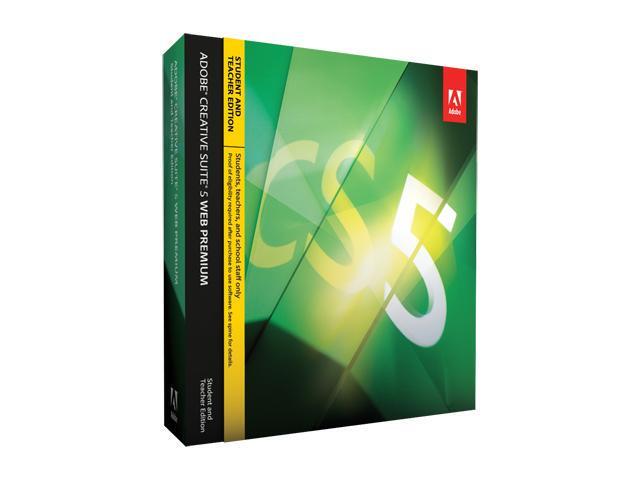 Adobe Dreamweaver Cs5 Student And Teacher Edition Open Box: Adobe Web Premium CS5 Full for Windows Student/Teacher
