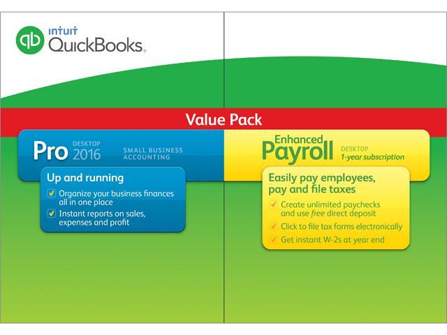 Intuit QuickBooks Pro with Enhanced Payroll 2016 - Download