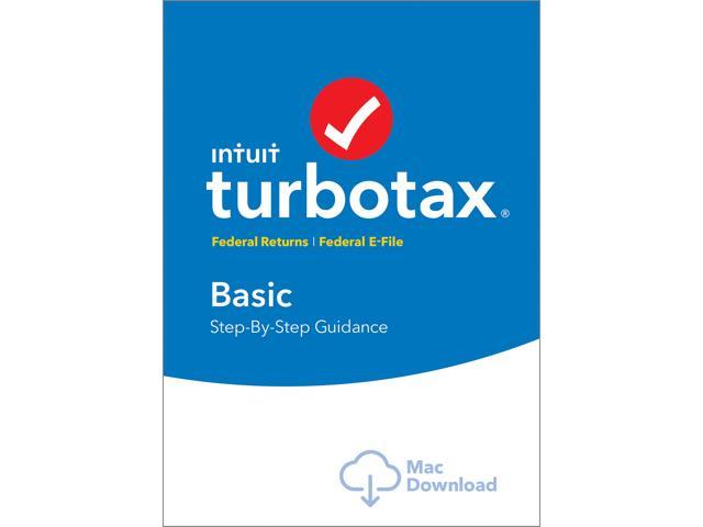 Intuit TurboTax Basic 2018 Federal + Efile for Mac - Download [MAC Download]