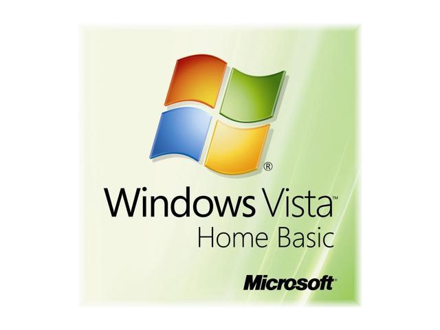 Microsoft Windows Vista 32-Bit Home Basic for System Builders Single Pack DVD - OEM