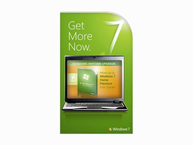 Microsoft Windows Anytime Upgrade: Windows 7 Starter to Home Premium