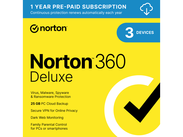 Norton 360 Deluxe 2024 - 3 Devices - 1 Year with Auto Renewal ...