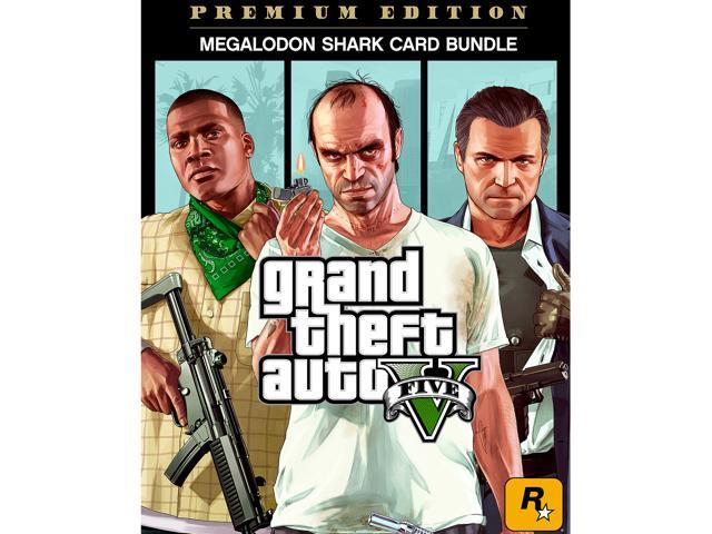 Stoutmoedig Geschikt Manoeuvreren Grand Theft Auto V: Premium Online Edition & Megalodon Shark Card Bundle [ Online Game Code] - Newegg.com