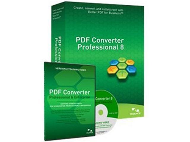 NUANCE PDF Converter Pro 8.0 w/ Training DVD