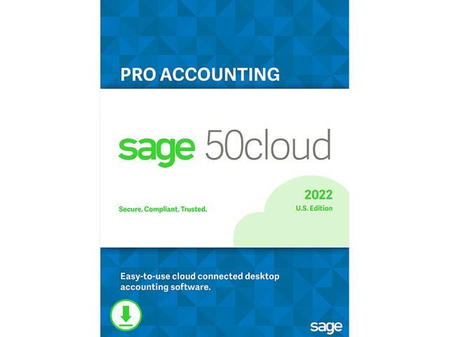 Sage 50cloud PRO ACCOUNTING 2022 U.S ONE YEAR SUBSCRIPTION [Download]