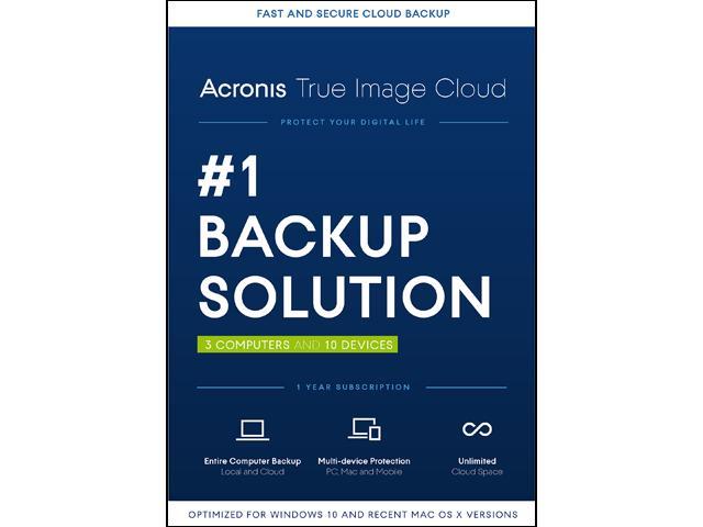Acronis True Image Cloud - 3 Computer + 10 Devices - Download