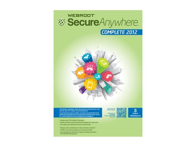 Webroot SecureAnywhere Complete 2012 – 3 Users