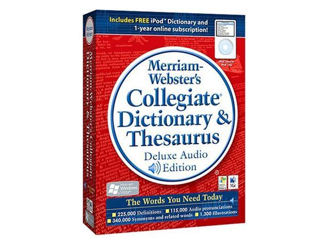 Fogware Merriam Webster Collegiate Dictionary And Thesaurus Ipod Enabled 7233