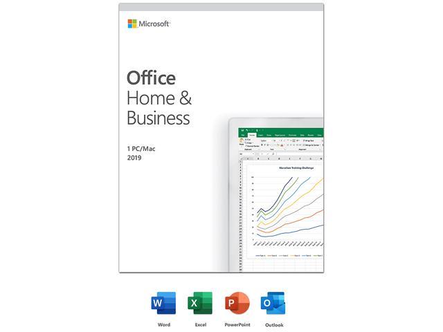 Microsoft Office Home & Business 2019 | One time purchase, 1 device |  Windows 10 PC/Mac Keycard