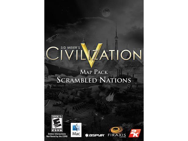 Civilization V: Scrambled Nations Map Pack for Mac [Online Game Code]
