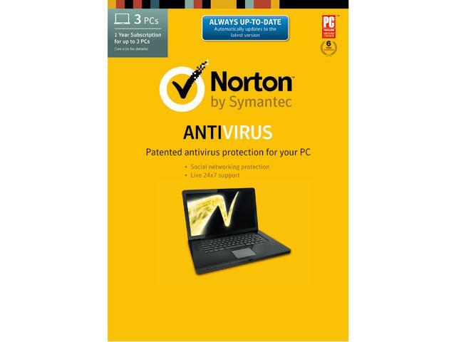 Symantec Norton Antivirus 2014 - 3 PCs Download