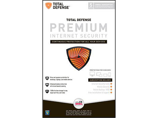Total Defense Premium Internet Security - 5 User (Retail) - Newegg.com