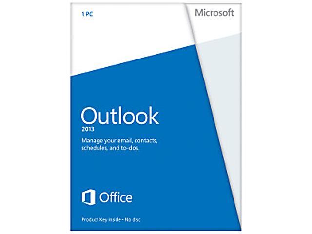Microsoft Outlook 2013 Product Key Card (no media) - 1 PC