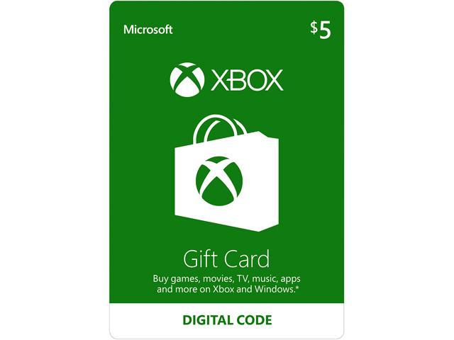 Xbox Gift Card 5 Us Email Delivery Newegg Com