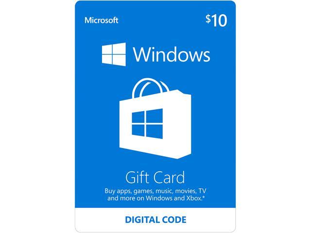 Microsoft Windows Store Gift Card 10 Email Delivery Newegg Com