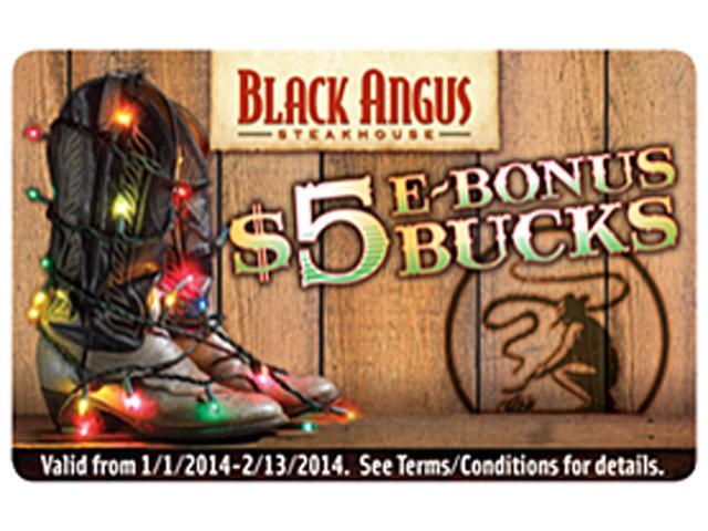 Black Angus Steakhouse $5 Gift Card (Email Delivery)