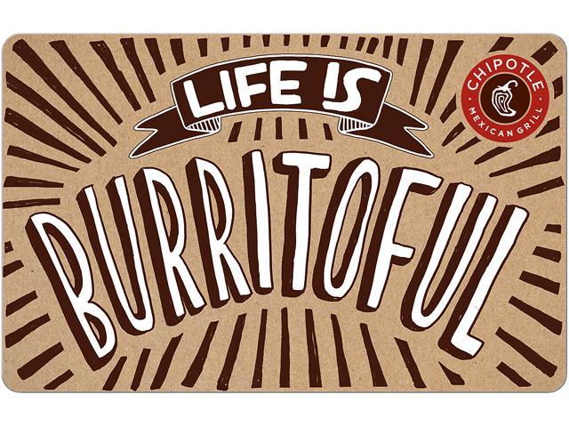 Chipotle $50 Gift Card (Email Delivery)