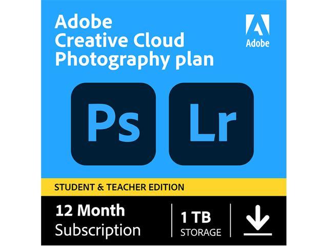 adobe creative cloud photography plan 1 year