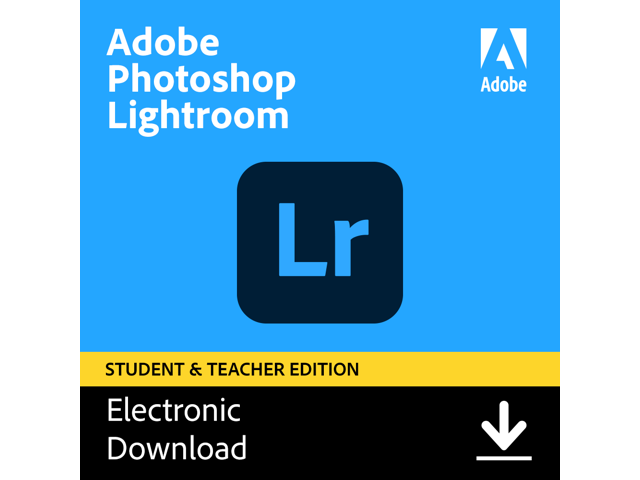 Adobe - Photoshop Lightroom CC Student & Teacher Edition (1-Year Subscription) - Mac, Windows [Digital] - Validation Required