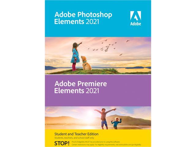 Adobe Photoshop Elements & Premiere Elements 2021 Student & Teacher (Verification Required) - MAC Download