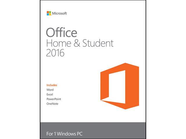 Microsoft Office Home and Student 2016 Product Key Card - 1 PC