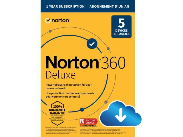 Norton 360 Deluxe 2023 – 1 Year For 3 Devices (PC, Mac, Android, IOS) – VPN, Antivirus & More