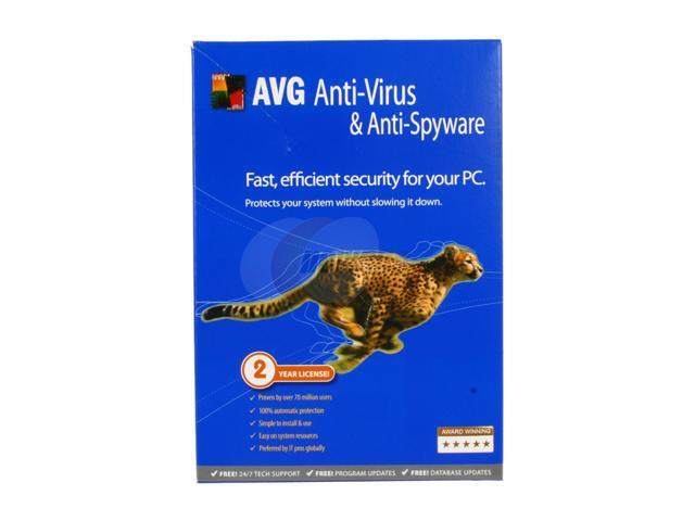 AVG Anti-Virus & Anti-Spyware V8.0 1User/2Year Small Box